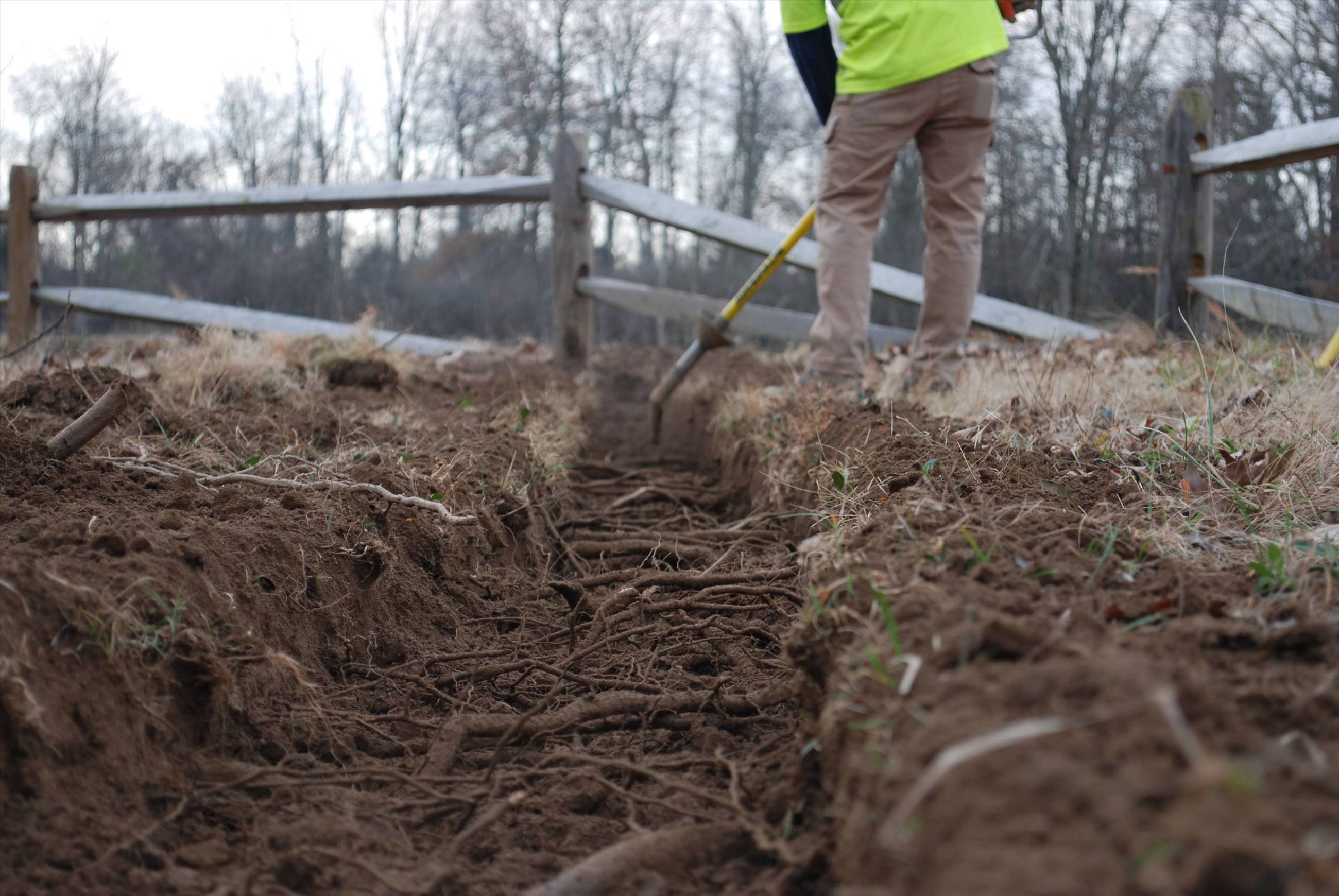 Radial Trenching near Winston-Salem, North Carolina